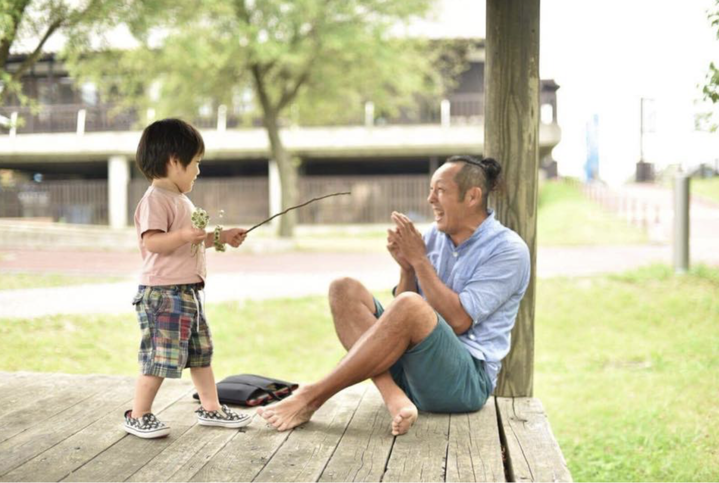 てんつくマンと子どもたち